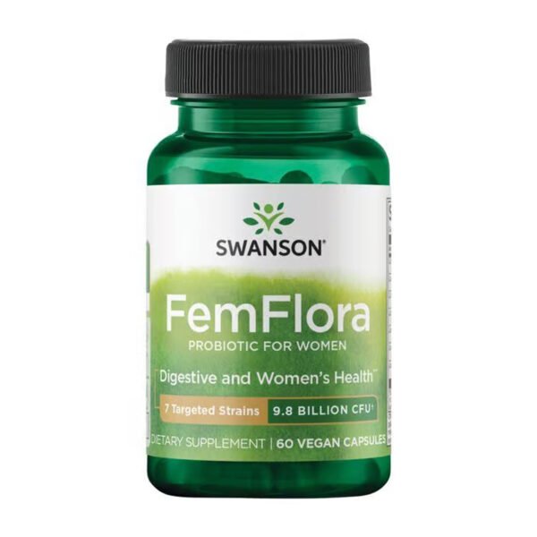 Swanson Femflora Пробіотик для жінок 9.8 мільярдів - 60 капсул