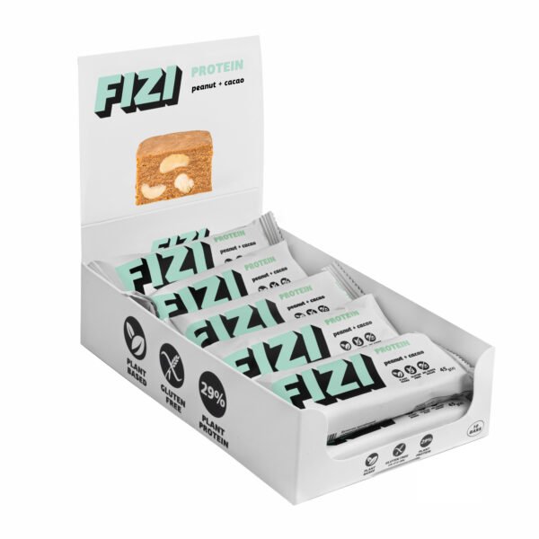 FIZI Протеїновий батончик - 10х45г Арахіс-Какао