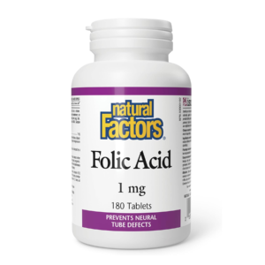 Natural Factors Фолієва кислота 1 мг - 180 капсул