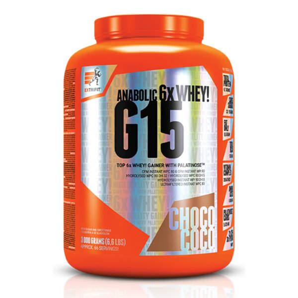 Extrifit G15 Anabolic Gainer — 3000 г шоколадно-кокосовий