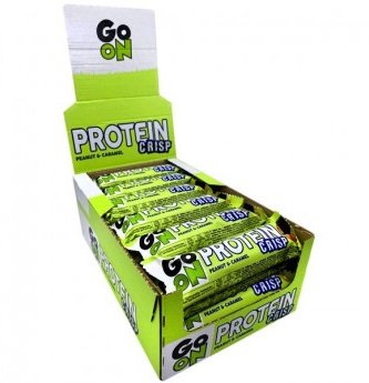 GoOn Nutrition Crisp Bar з арахісом та карамеллю — 24 батончики по 50 г