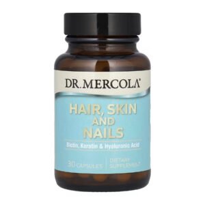 Dr. Mercola Волосся, шкіра та нігті (Біотин, Кератин та Гіалуронова кислота) - 30 капсул