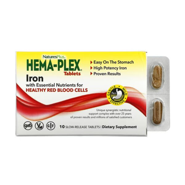 Nature's Plus Hema-Plex — 10 таблеток