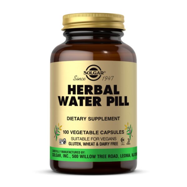 Solgar Herbal Water Pill — 100 рослинних капсул