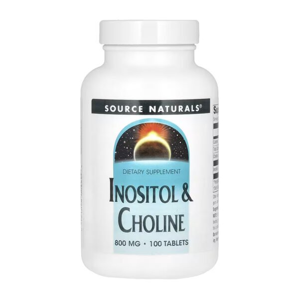 Source Naturals Інозитол та Холін 800 мг - 100 таблеток
