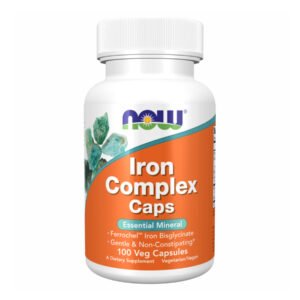 Now Foods Iron Complex — 100 рослинних капсул