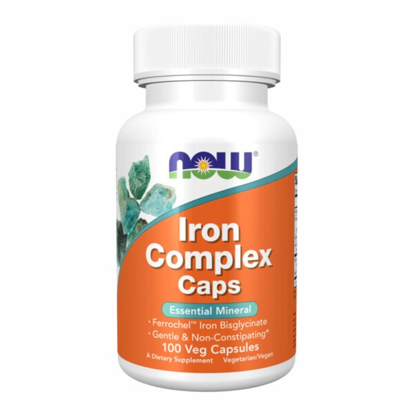 Now Foods Iron Complex — 100 рослинних капсул