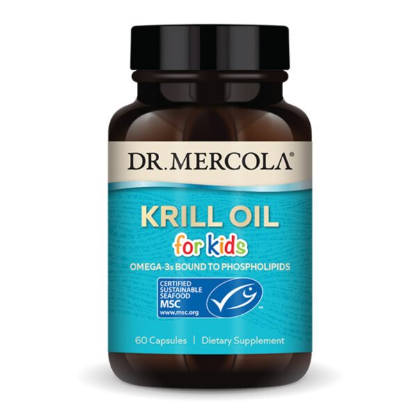 Dr. Mercola Олія криля для дітей — 60 капсул