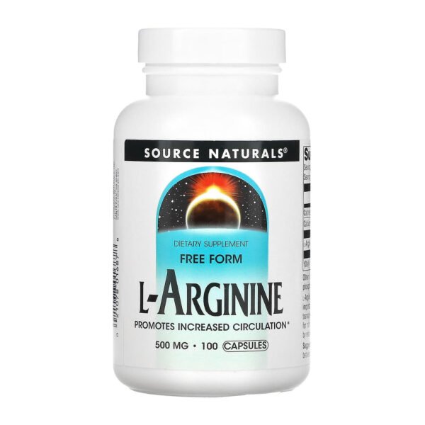 Source Naturals L-Аргінін 500 мг - 100 таблеток