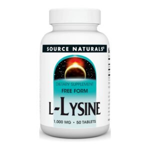 Source Naturals L-лізин 1000 мг — 50 таблеток