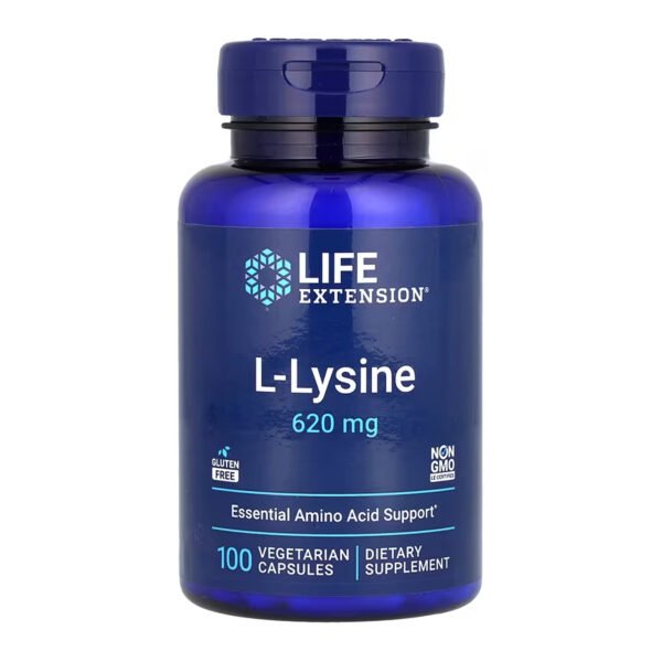 Life Extension L-Лізин 620 мг - 100 рослинних капсул