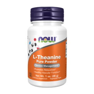Now Foods L-теанін порошок — 28 г