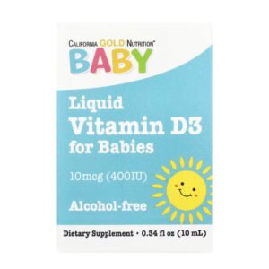 California Gold Nutrition Вітамін D3 рідкий для немовлят — 10 мл