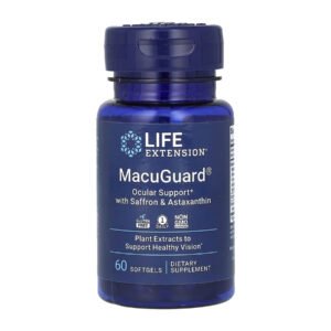 Life Extension MacuGuard® Підтримка зору з шафраном та астаксантином - 60 капсул