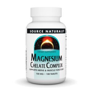 Source Naturals Комплекс магнію хелат 100 мг — 100 таблеток