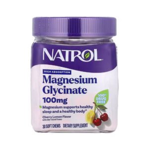NATROL Магній Гліцинат 100 мг — 30 жувальних капсул