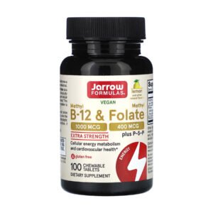 Jarrow Formulas Мethyl B-12 та Methyl Folate — 100 таблеток