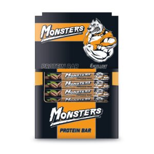 Monsters Батончики з арахісом та соленим карамелем — 24x40г