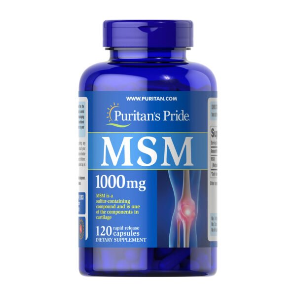 Puritans Pride MSM 1000 мг — 120 капсул