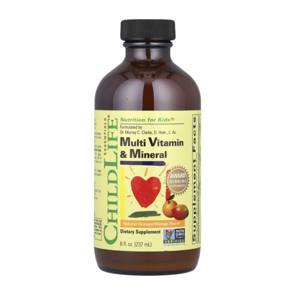 ChildLife Essentials Мультивітамін та мінерали — 237 мл натуральний апельсин та манго