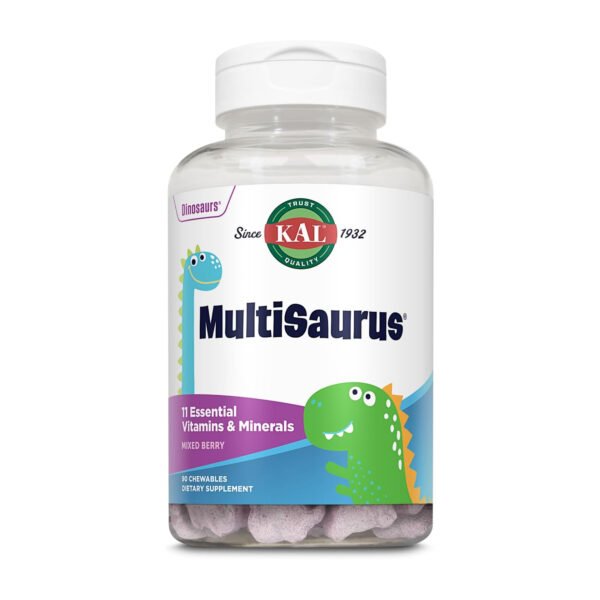 KAL MultiSaurus — 90 жувальних таблеток Ягода Виноград Апельсин