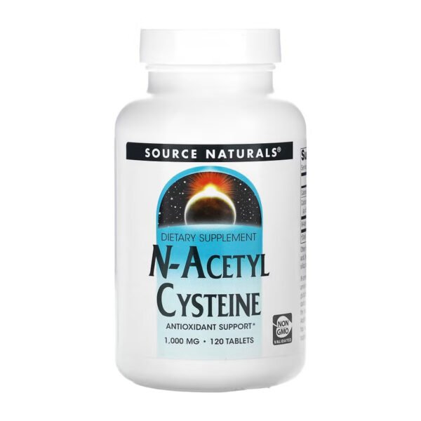 Source Naturals N-Ацетилцистеїн 1000мг - 120 таблеток