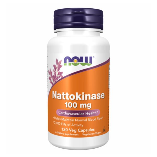 Now Foods Наттоциназа 100 мг — 120 рослинних капсул