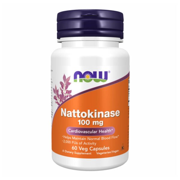 Now Foods Наттоциназа 100 мг — 60 рослинних капсул