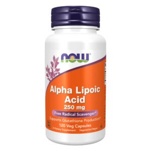 Now Foods Альфа ліпоєва кислота 250 мг - 120 рослинних капсул