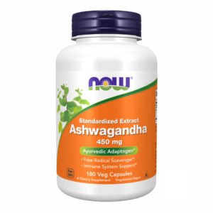 Now Foods Ашваганда 450 мг — 180 рослинних капсул