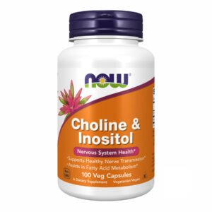 Now Foods Холін та Інозитол 250/250мг — 100 рослинних капсул