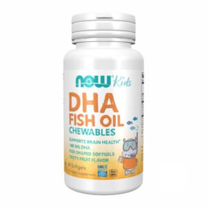 Now Foods DHA 100 мг Дитяча добавка з DHA, жувальні капсули — 60 шт.