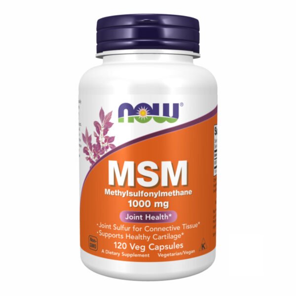Now Foods M.S.M 1000мг — 120 рослинних капсул