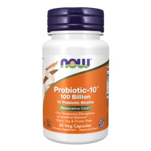 Now Foods Probiotic-10™ 100 мільярдів - 30 рослинних капсул