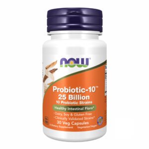 Now Foods Probiotic-10™ 25 мільярдів - 30 рослинних капсул