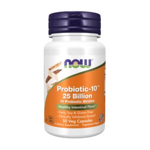 Now Foods Probiotic-10™ 25 мільярдів - 50 рослинних капсул