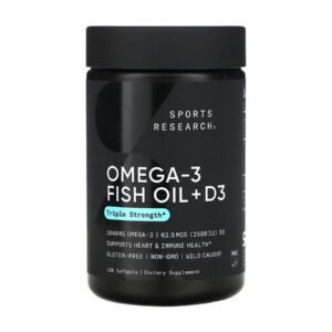 Sport Research Omega-3 Риб'ячий Жир 1250мг + D3 2500IU - 120 капсул