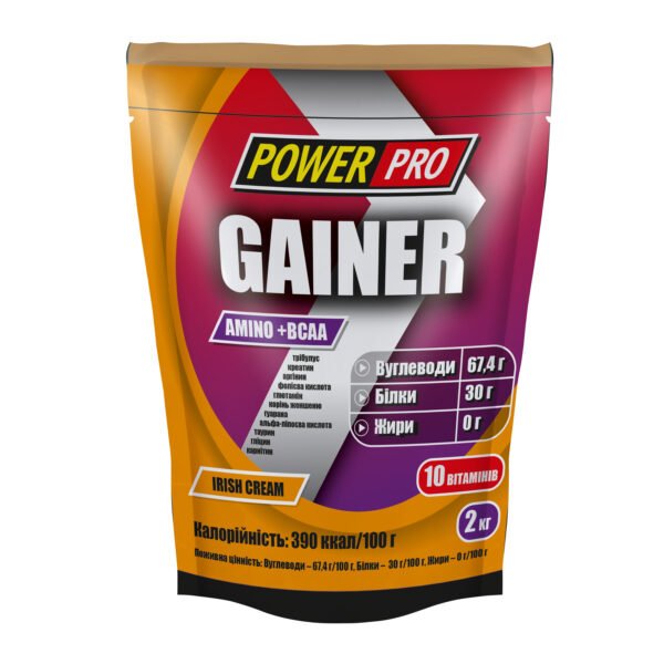 Power Pro BOX Gainer — 800 г Ірландський крем