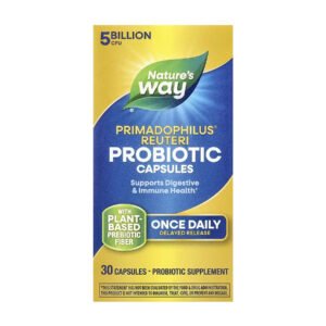 Nature's Way Primadophilus® Reuteri Пробіотик - 30 рослинних капсул