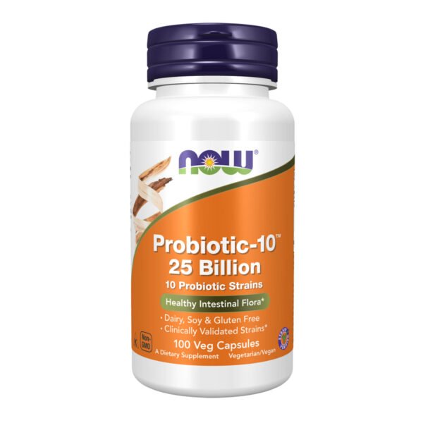 Now Foods Пробіотик-10™ 25 мільярдів - 100 рослинних капсул