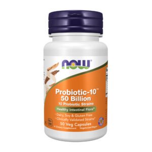 Now Foods Probiotic-10™ 50 мільярдів - 50 рослинних капсул