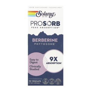 Solaray Berberine 9x — 30 рослинних капсул