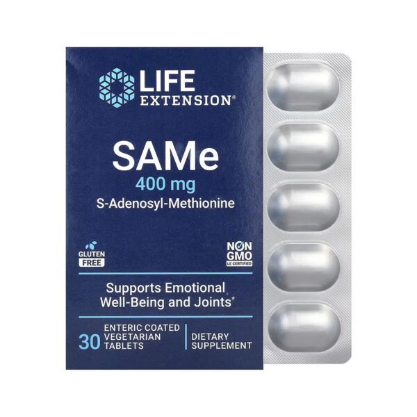 Life Extension SAMe 400 мг — 30 таблеток