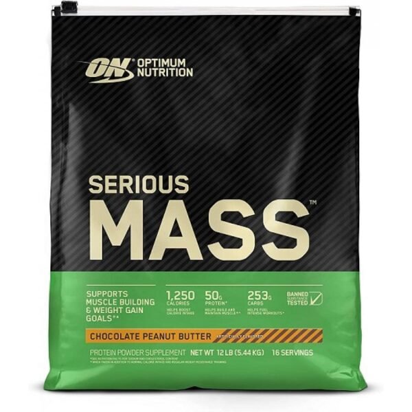 Optimum Nutrition Serious Mass — 5450 г Шоколад