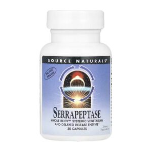 Source Naturals Серрапептаза — 30 капсул