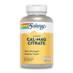 Solaray Cal-Mag Citrate — 180 рослинних капсул