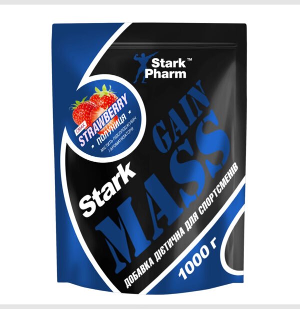 Stark Pharm Gain Mass Ostrowia Whey — 1000 г полуниця