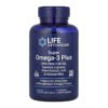 Life Extension Super Omega-3 Plus EPA/DHA риб'ячий жир, лігнани кунжуту, екстракт оливки, криль та астаксантин - 120 капсул