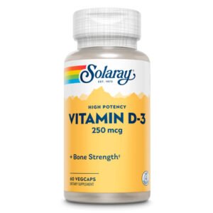 Solaray Вітамін D-3 250 мкг - 60 рослинних капсул