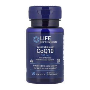 Life Extension Super Ubiquinol CoQ10 з покращеною підтримкою мітохондрій™ 100 мг - 30 капсул
